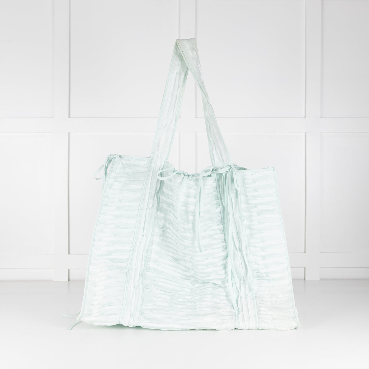 Cecilie Bahnsen Mint Green Fabric Extra Large Tote Bag