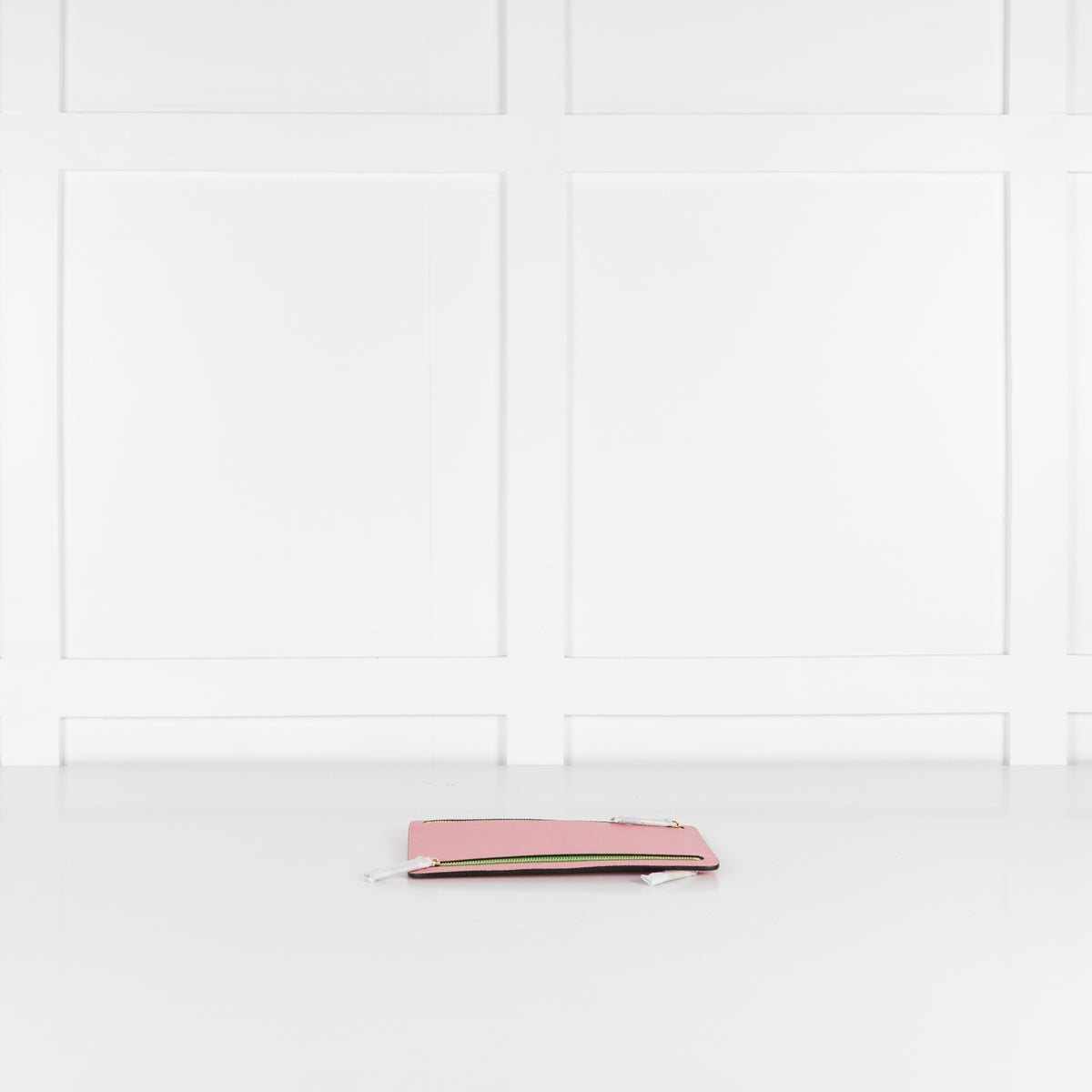 Smythson Candy Pink Multi-Zip  Cross Grain Leather Case