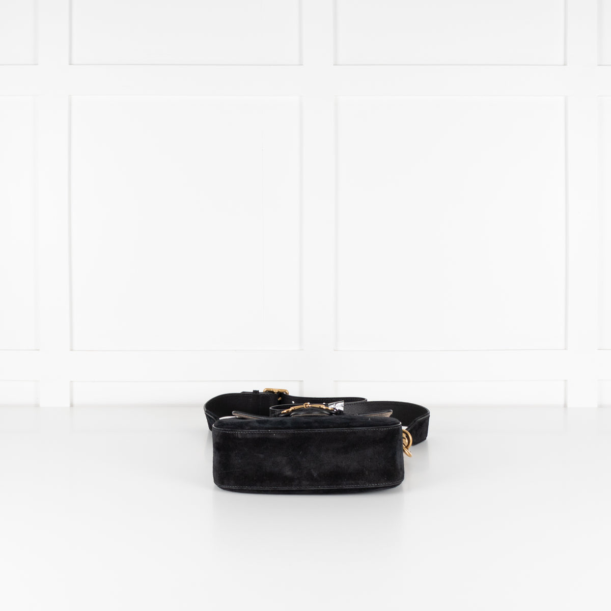 Gucci Medium Suede Lady Web Crossbody