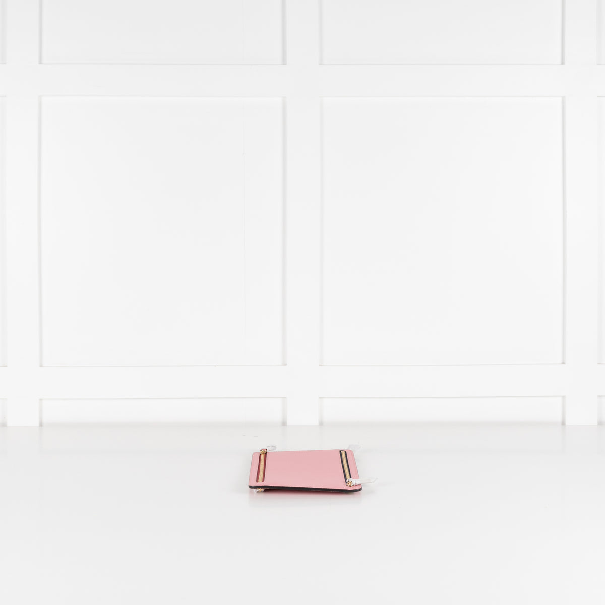 Smythson Candy Pink Multi-Zip  Cross Grain Leather Case