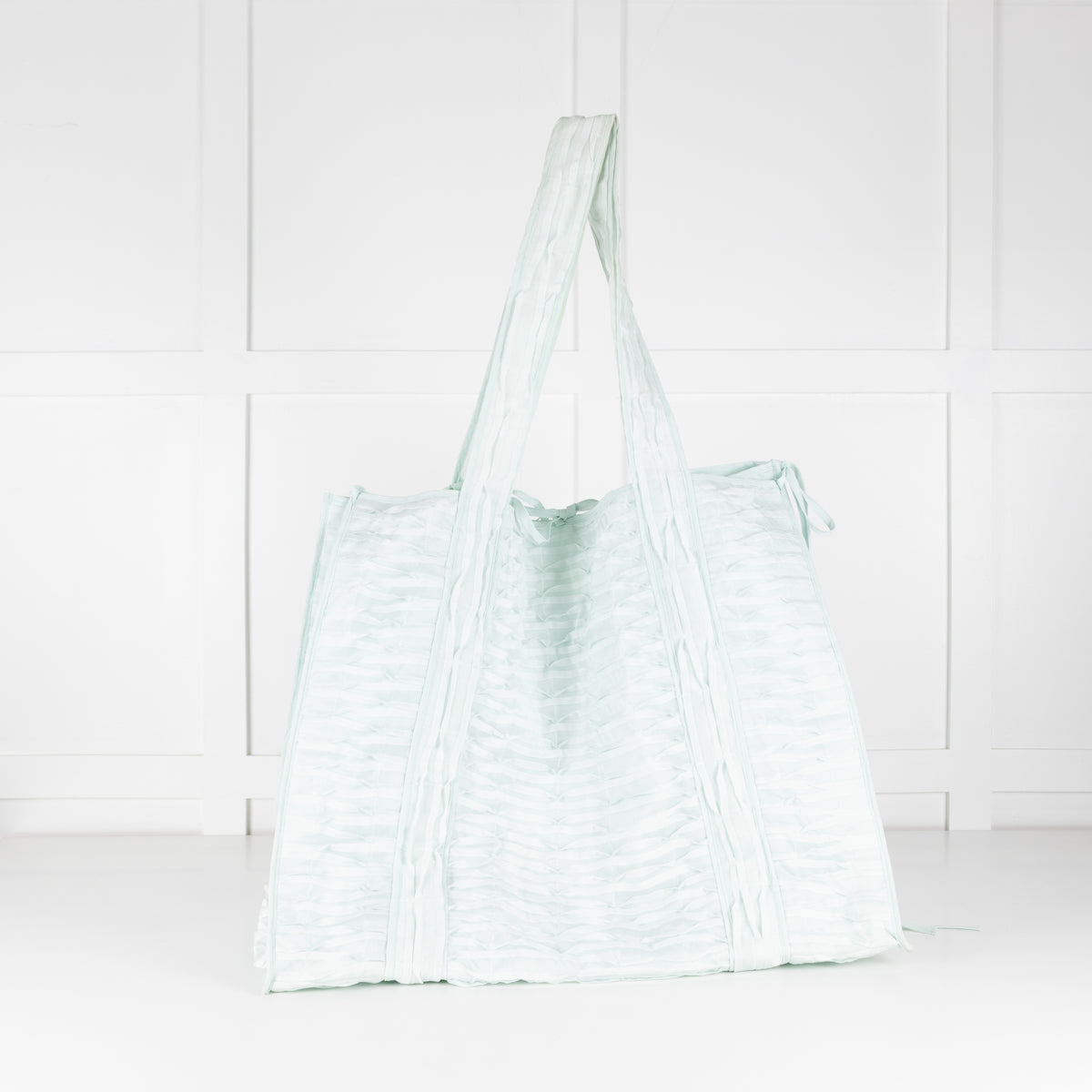 Cecilie Bahnsen Mint Green Fabric Extra Large Tote Bag