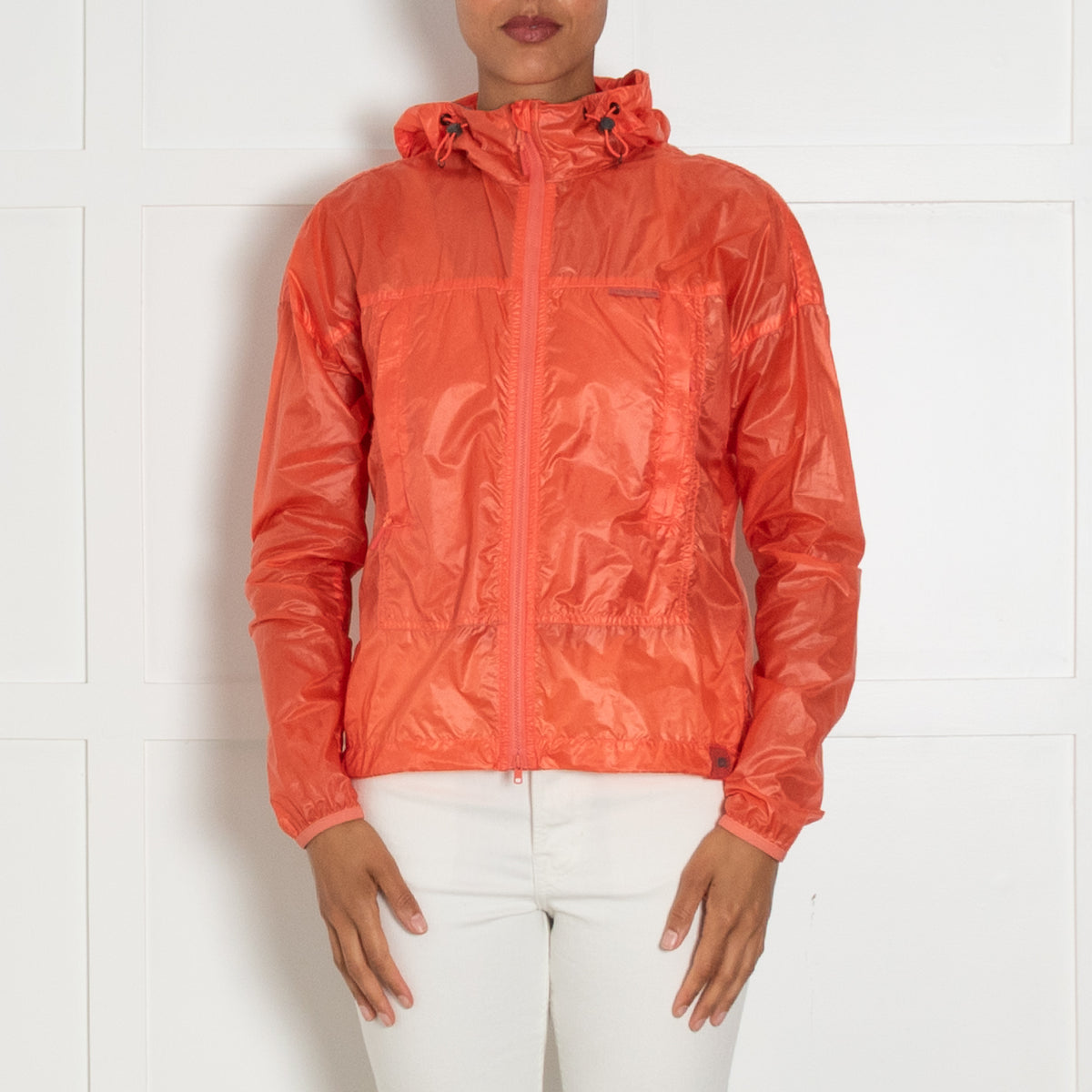 Canada Goose Orange Hooded Lightweight Windbreaker