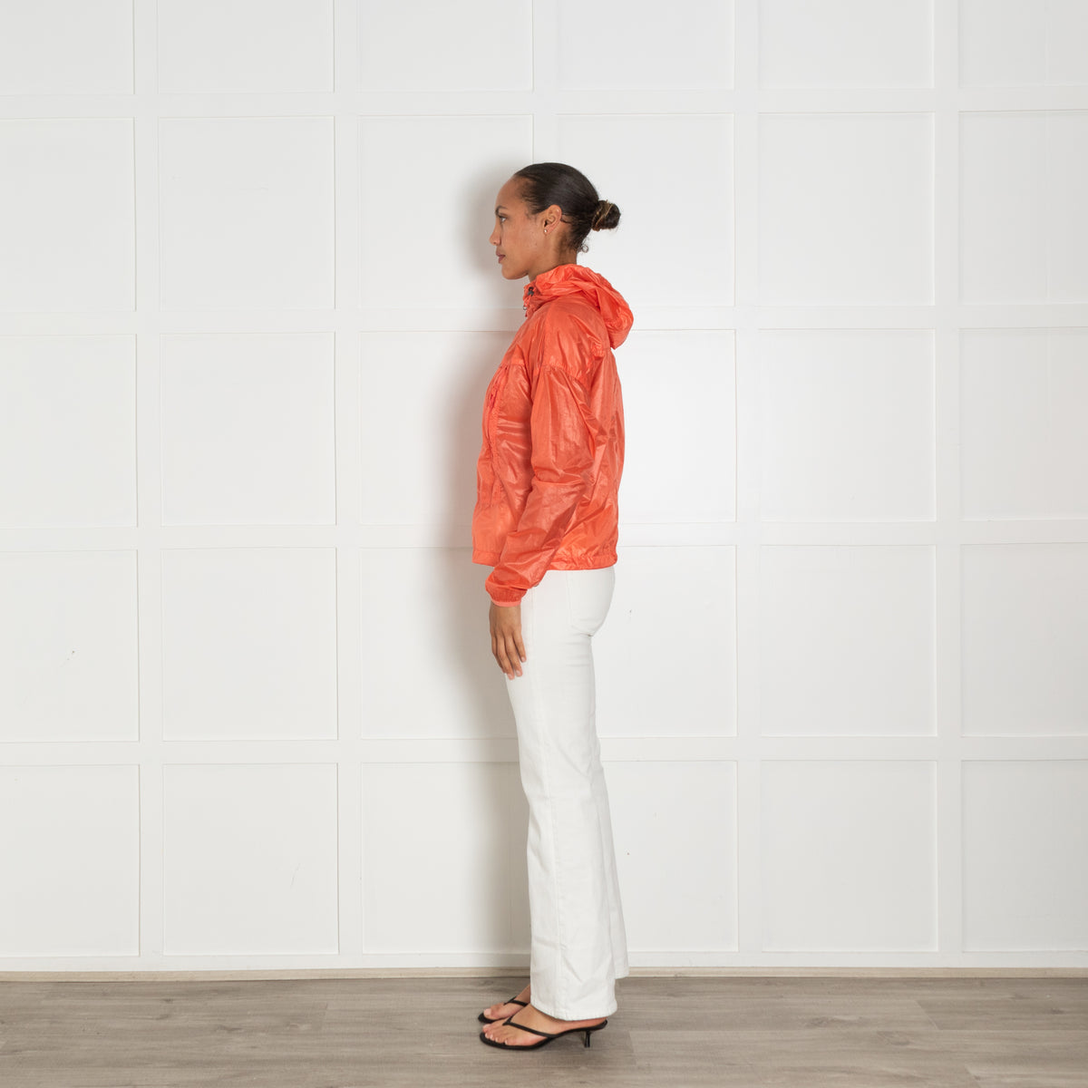 Canada Goose Orange Hooded Lightweight Windbreaker