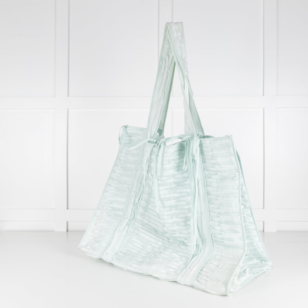 Cecilie Bahnsen Mint Green Fabric Extra Large Tote Bag