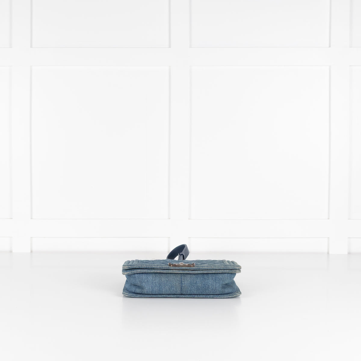 Chanel Blue Denim Medium Flap Boy Bag