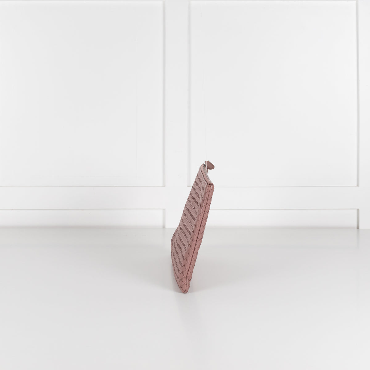 Bottega Veneta Blush Intrecciato Leather Pouch
