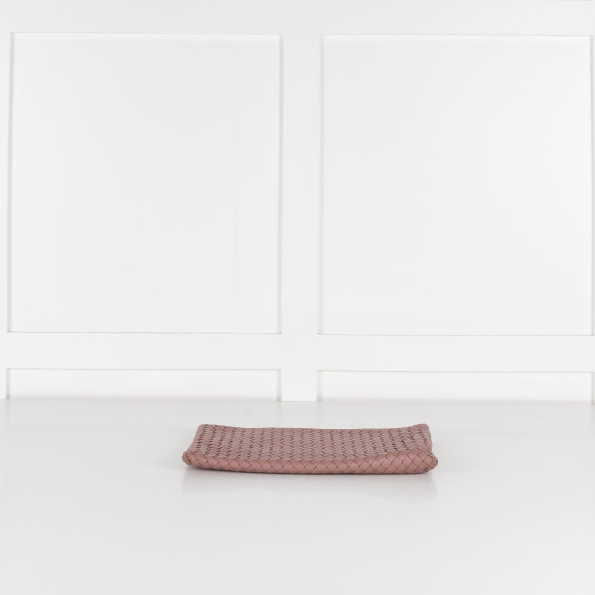 Bottega Veneta Blush Intrecciato Leather Pouch