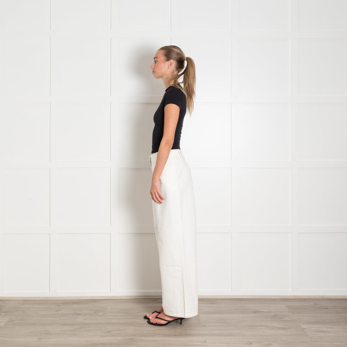 The Row Cream Crop Jeans