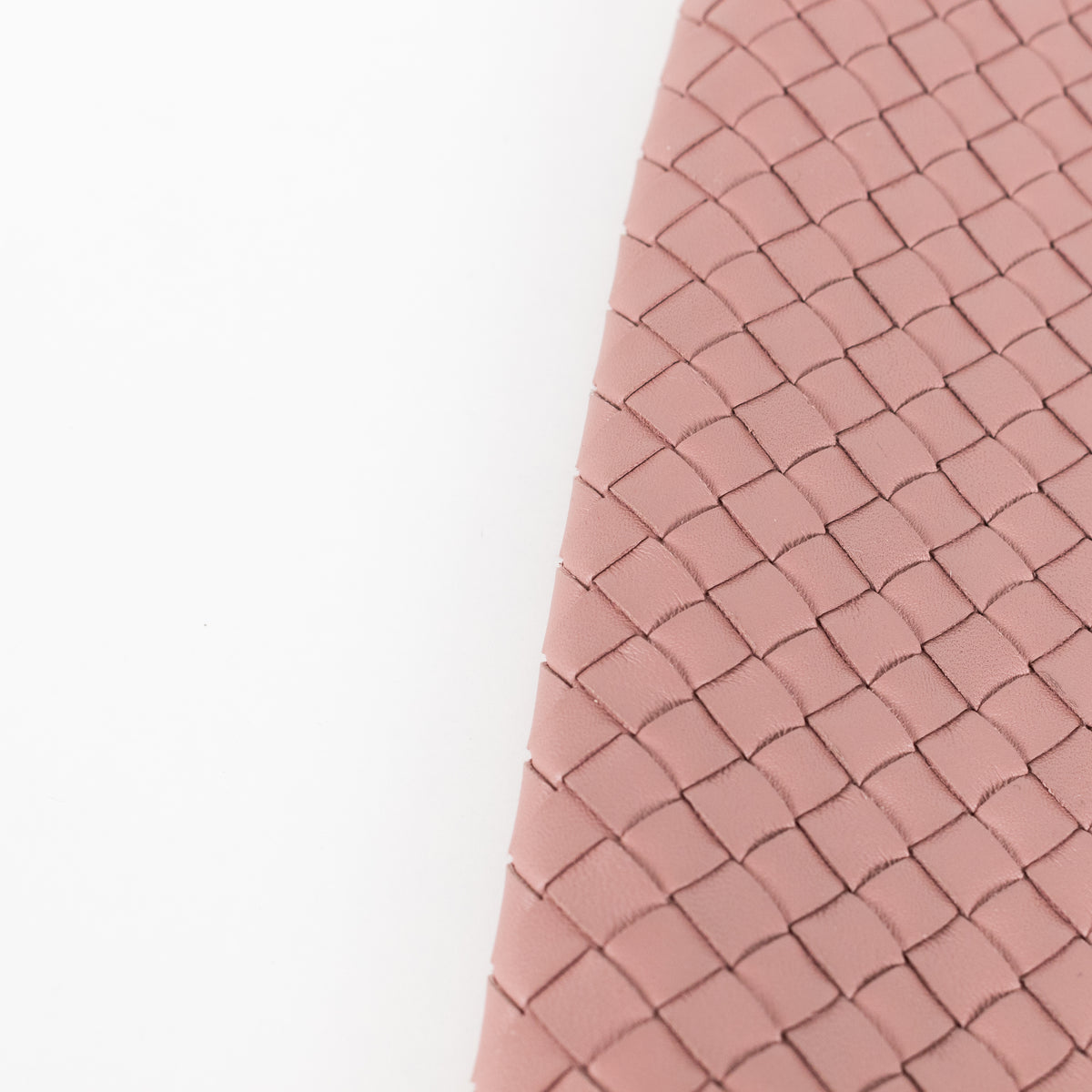 Bottega Veneta Blush Intrecciato Leather Pouch