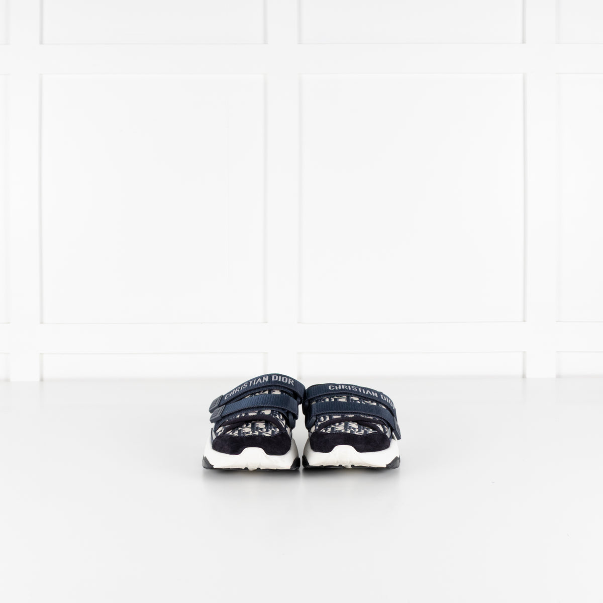 Christian Dior Navy White D-Wander Slide On Trainers