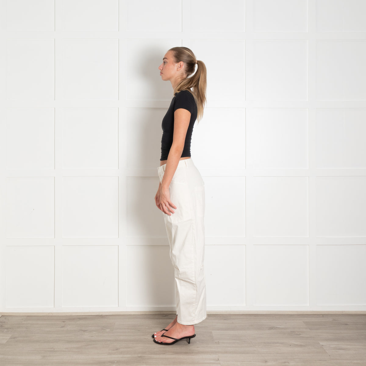 Nili Lotan White Cotton Shon Balloon Leg Trousers