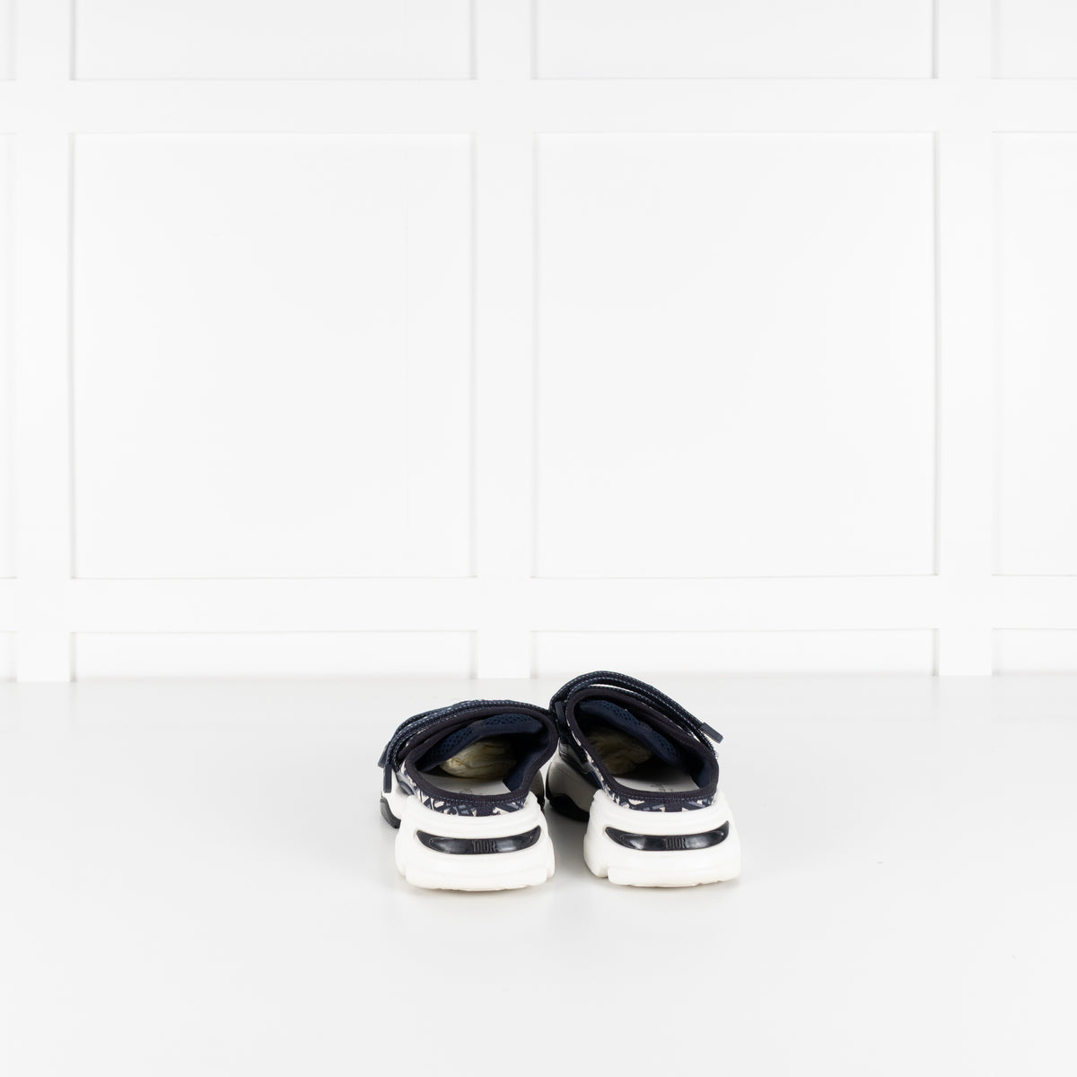 Christian Dior Navy White D-Wander Slide On Trainers