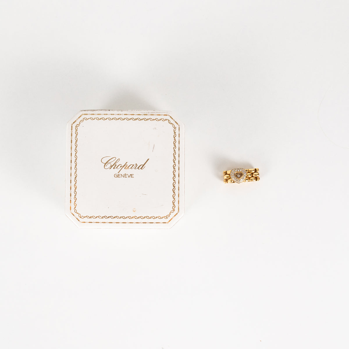 Chopard Gold Happy Diamonds Flexible Chain Ring