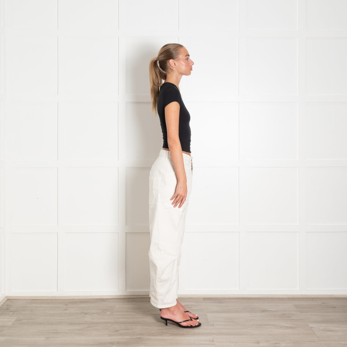Nili Lotan White Cotton Shon Balloon Leg Trousers