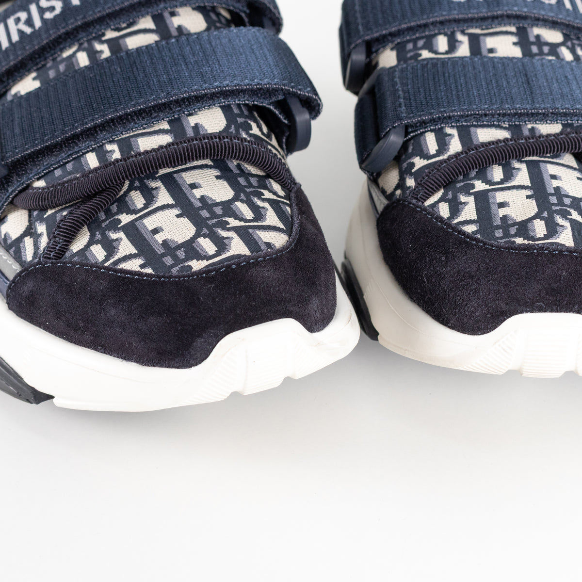 Christian Dior Navy White D-Wander Slide On Trainers