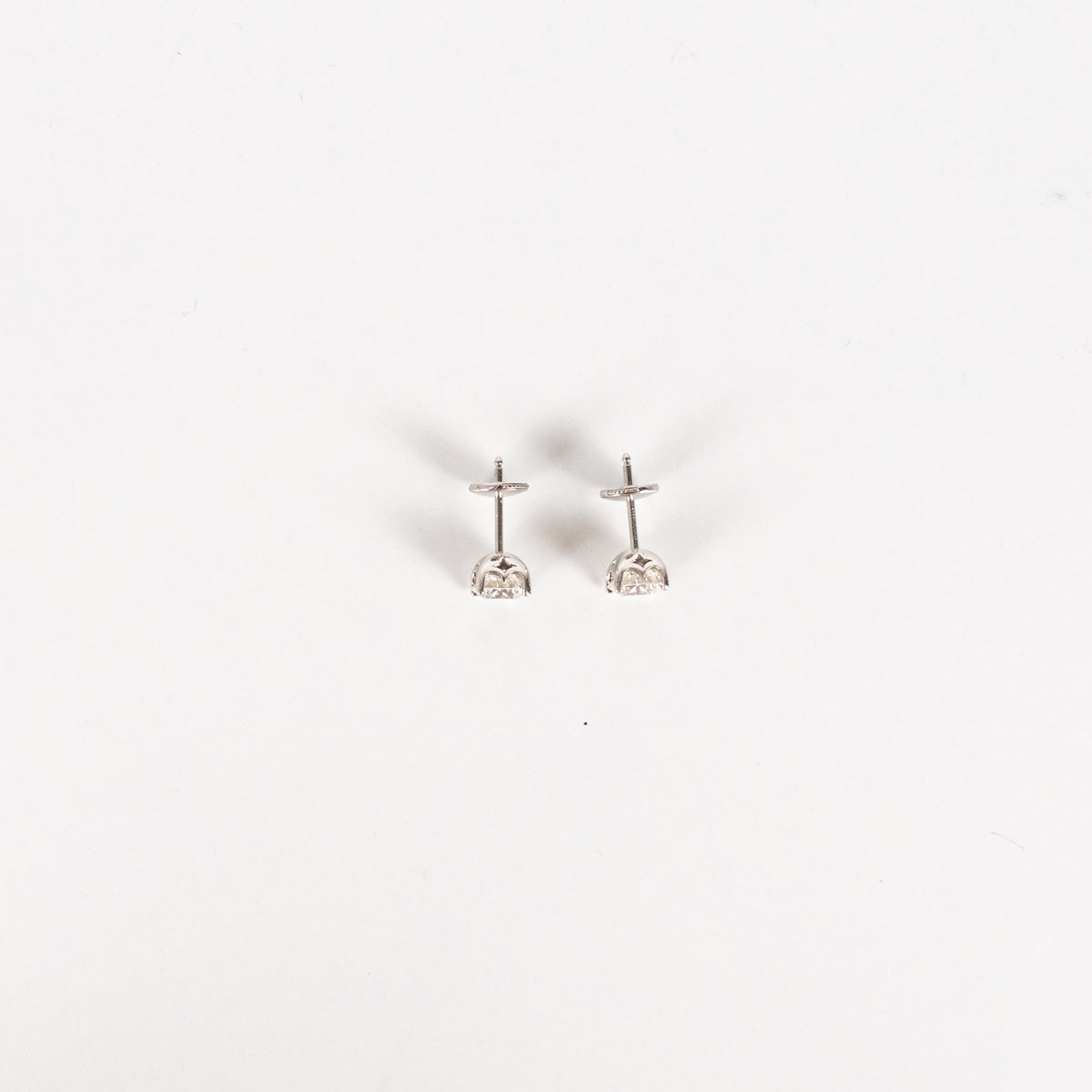 De Beers Signature Solitaire Diamond Stud Earrings