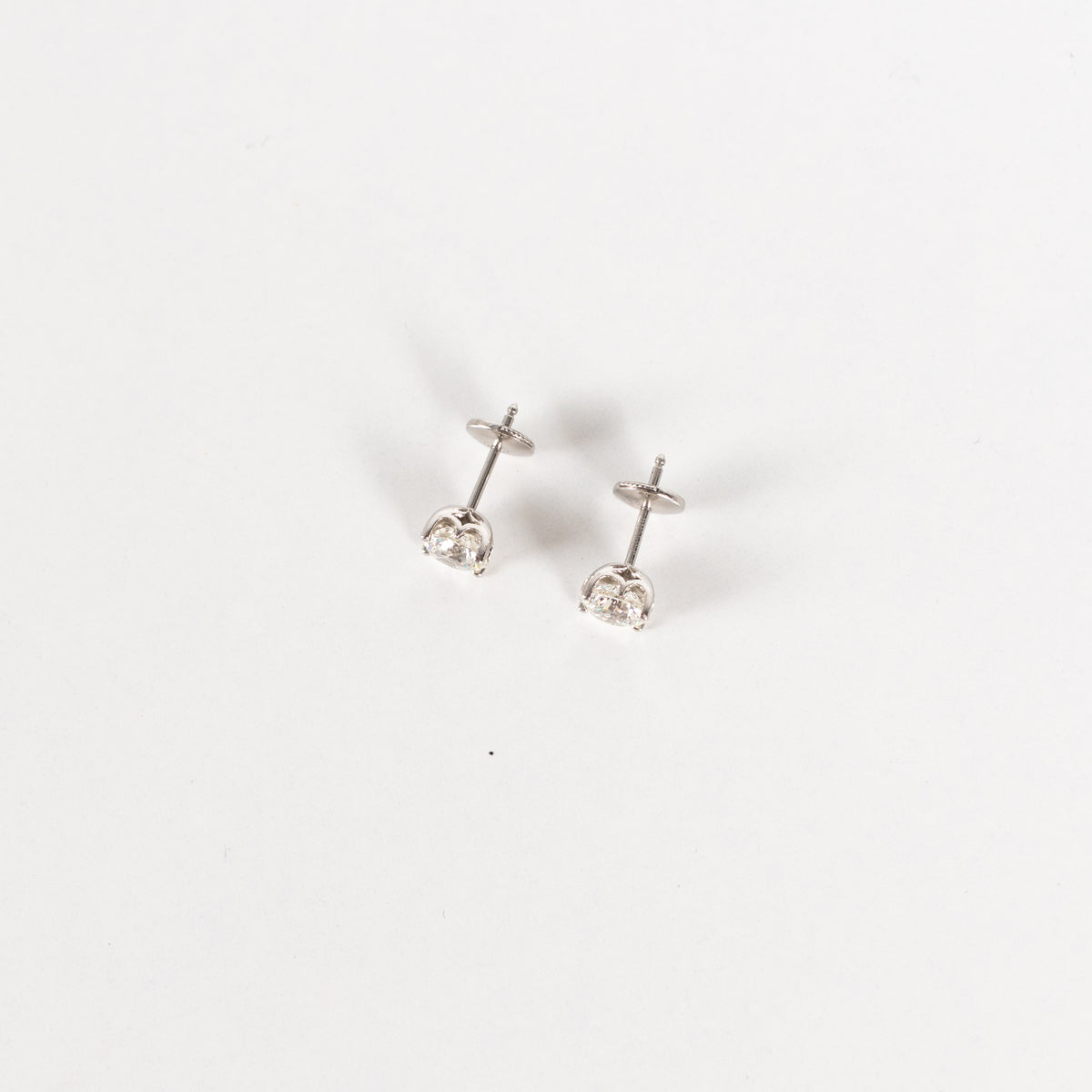 De Beers Signature Solitaire Diamond Stud Earrings