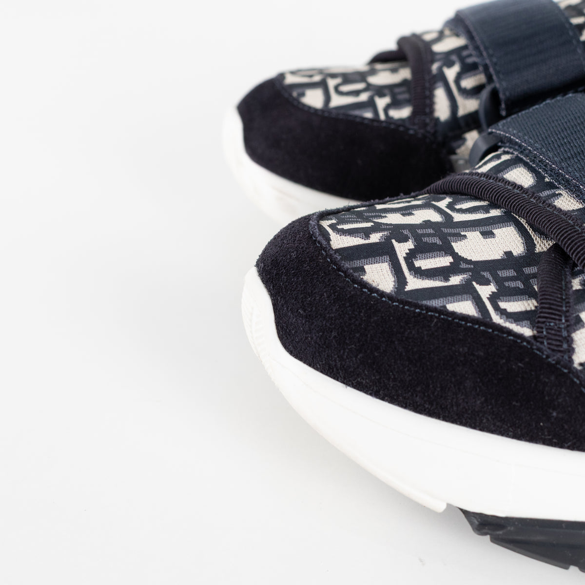 Christian Dior Navy White D-Wander Slide On Trainers