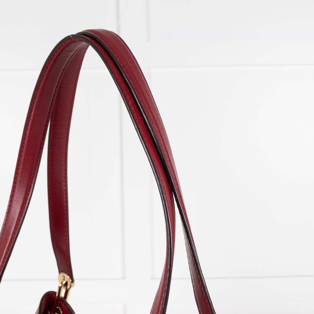Michael Kors Red Pebbled Leather Kensington Tote Bag