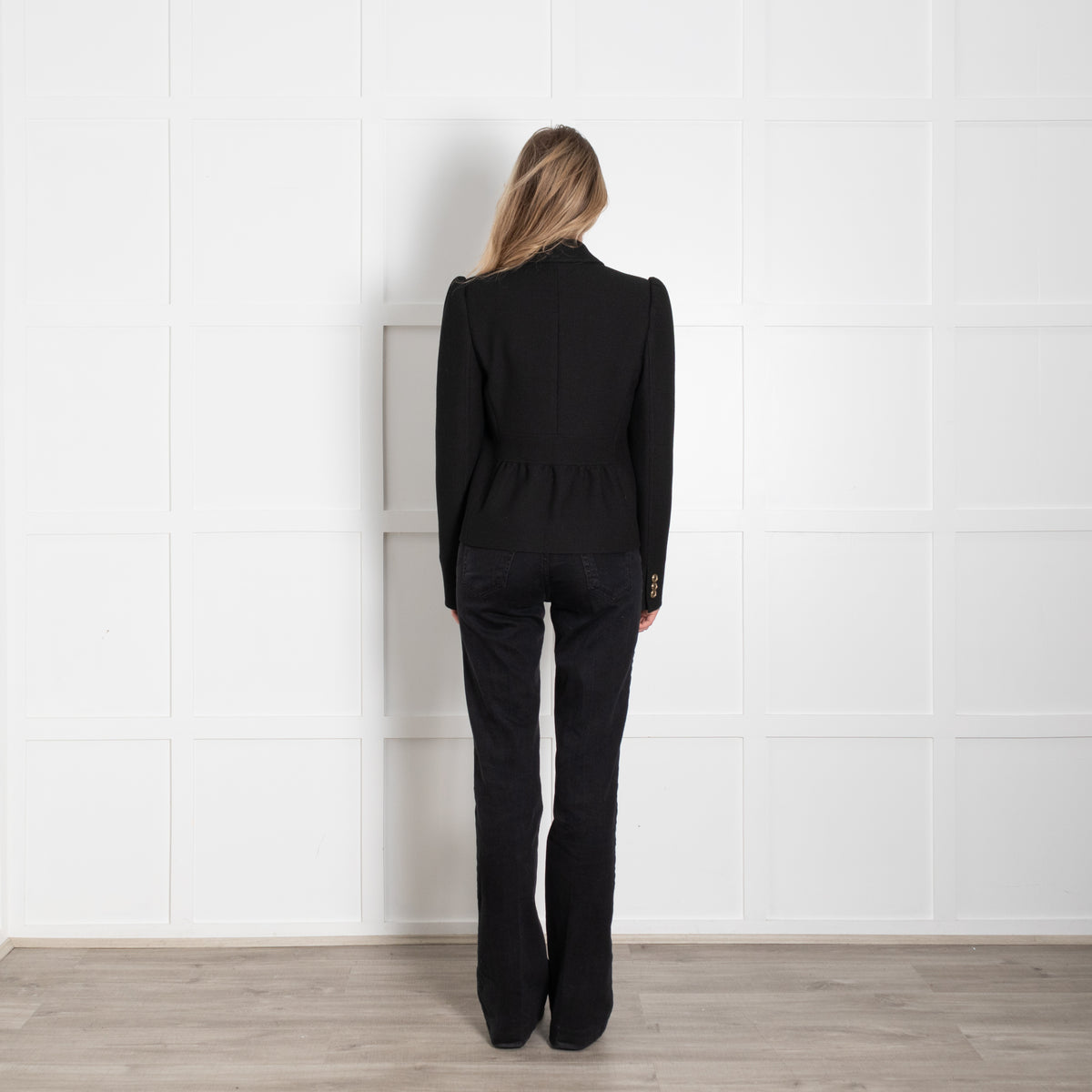 Me + Em Black Textured Blazer Jacket