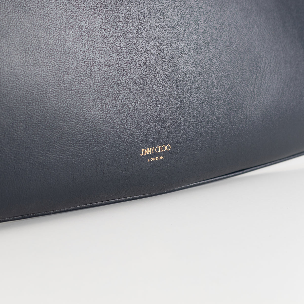 Jimmy Choo Navy Shoulder Bag with Geometric Chain
