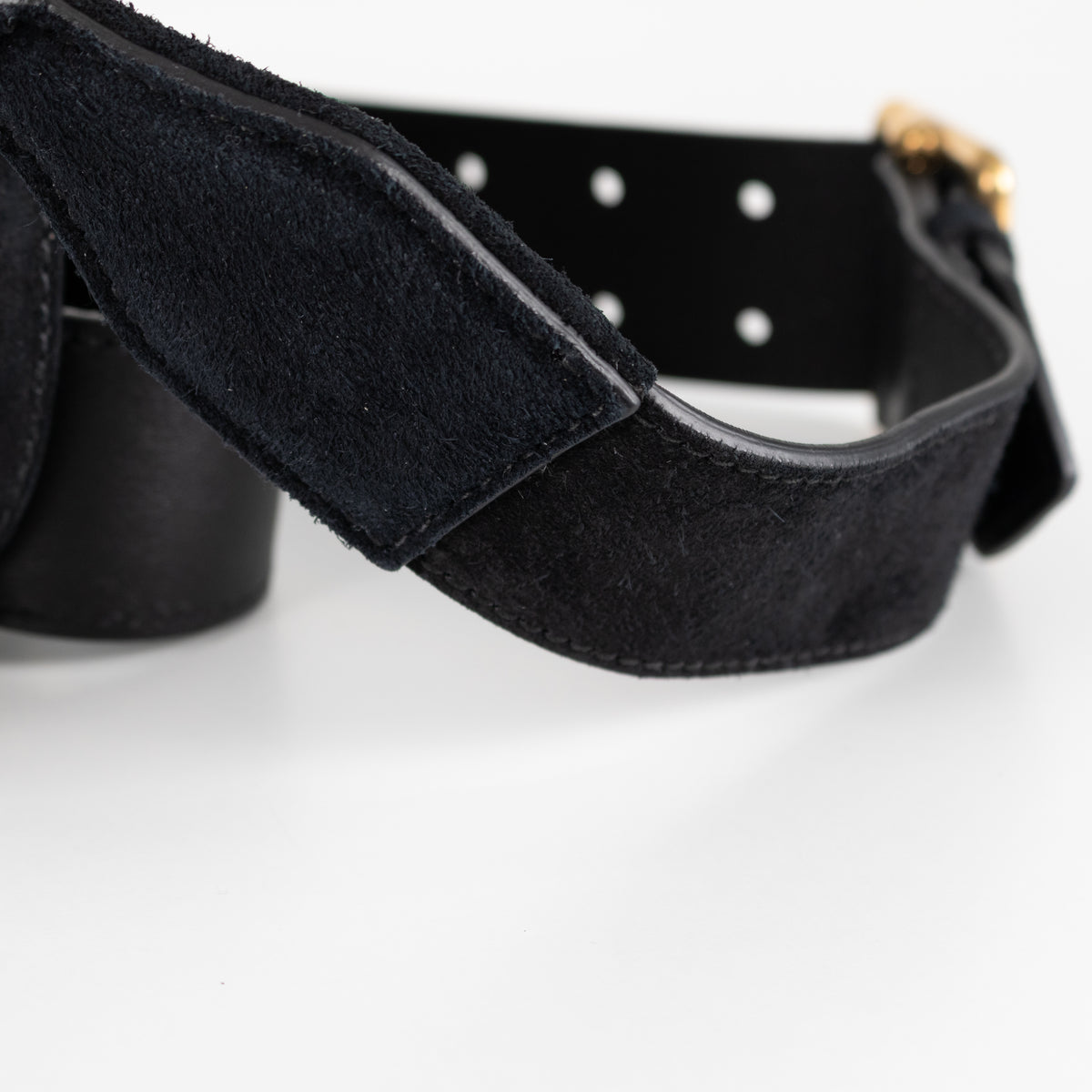 Gucci Medium Suede Lady Web Crossbody