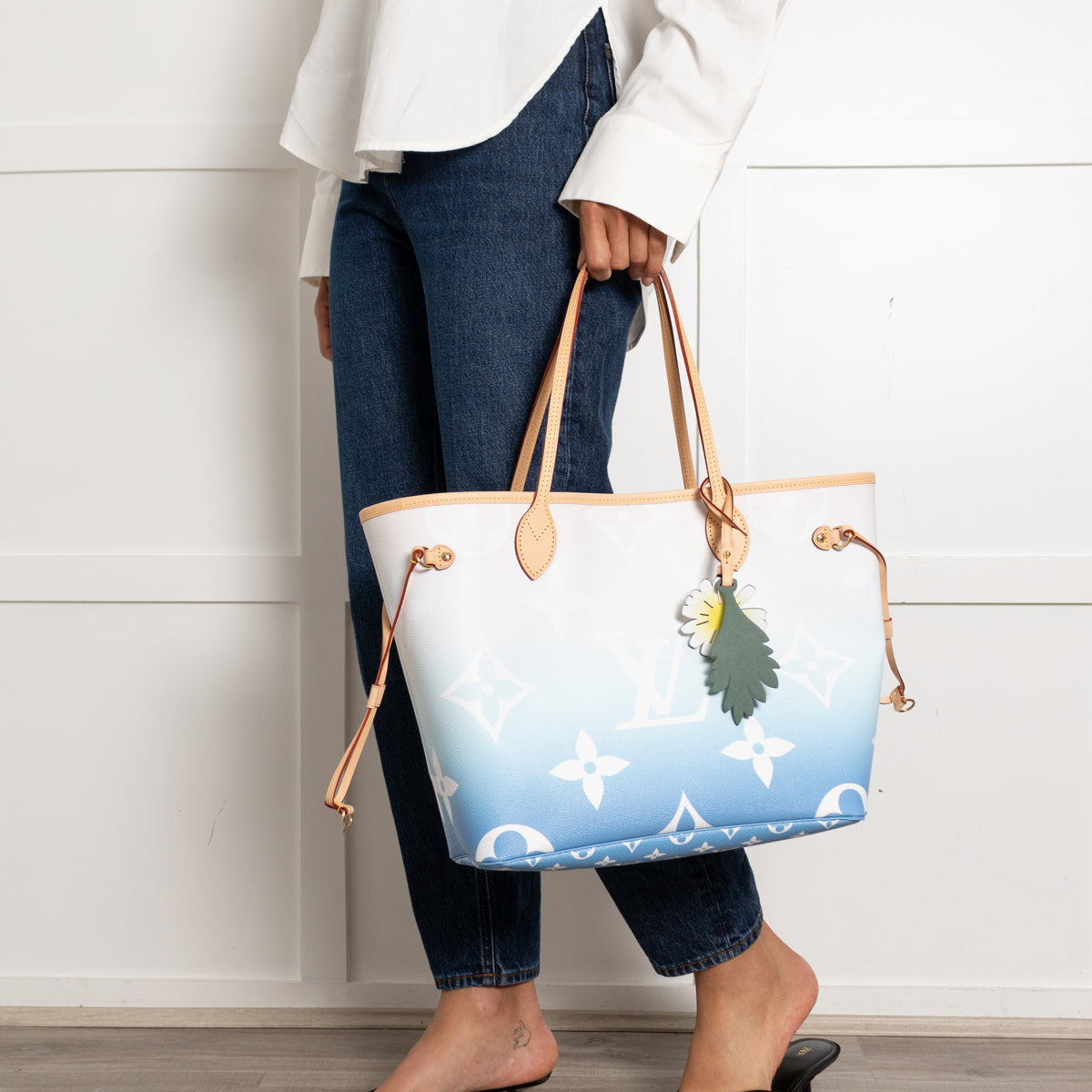 Louis Vuitton Blue By The Pool Neverfull MM Tote - Limited Edition