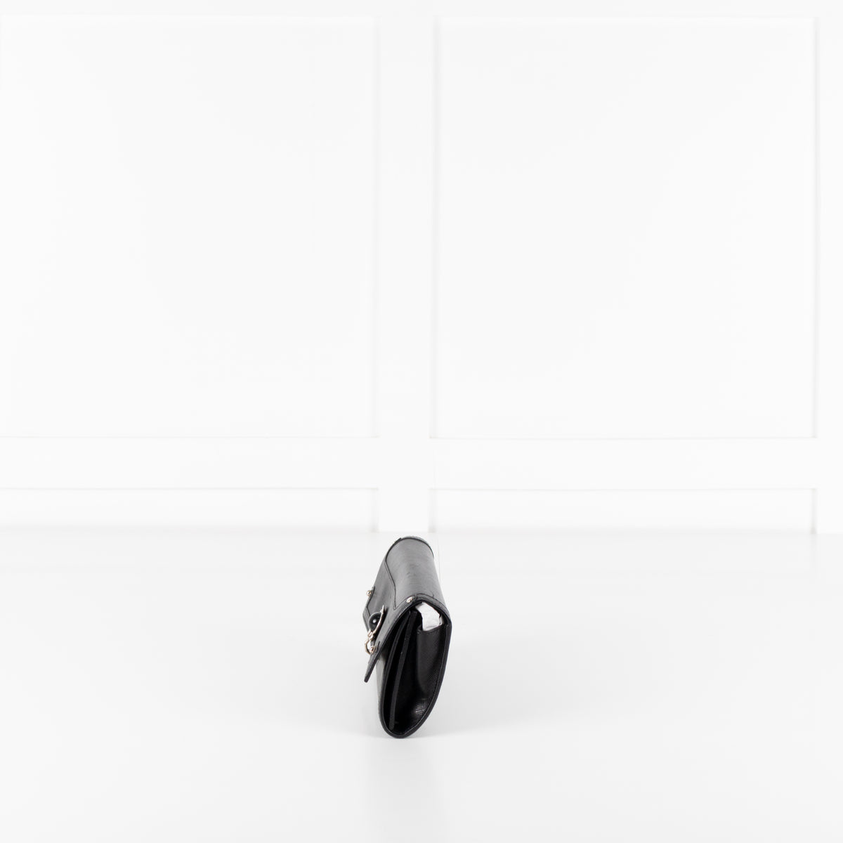 Salvatore Ferragamo Black Gancini Black Wallet