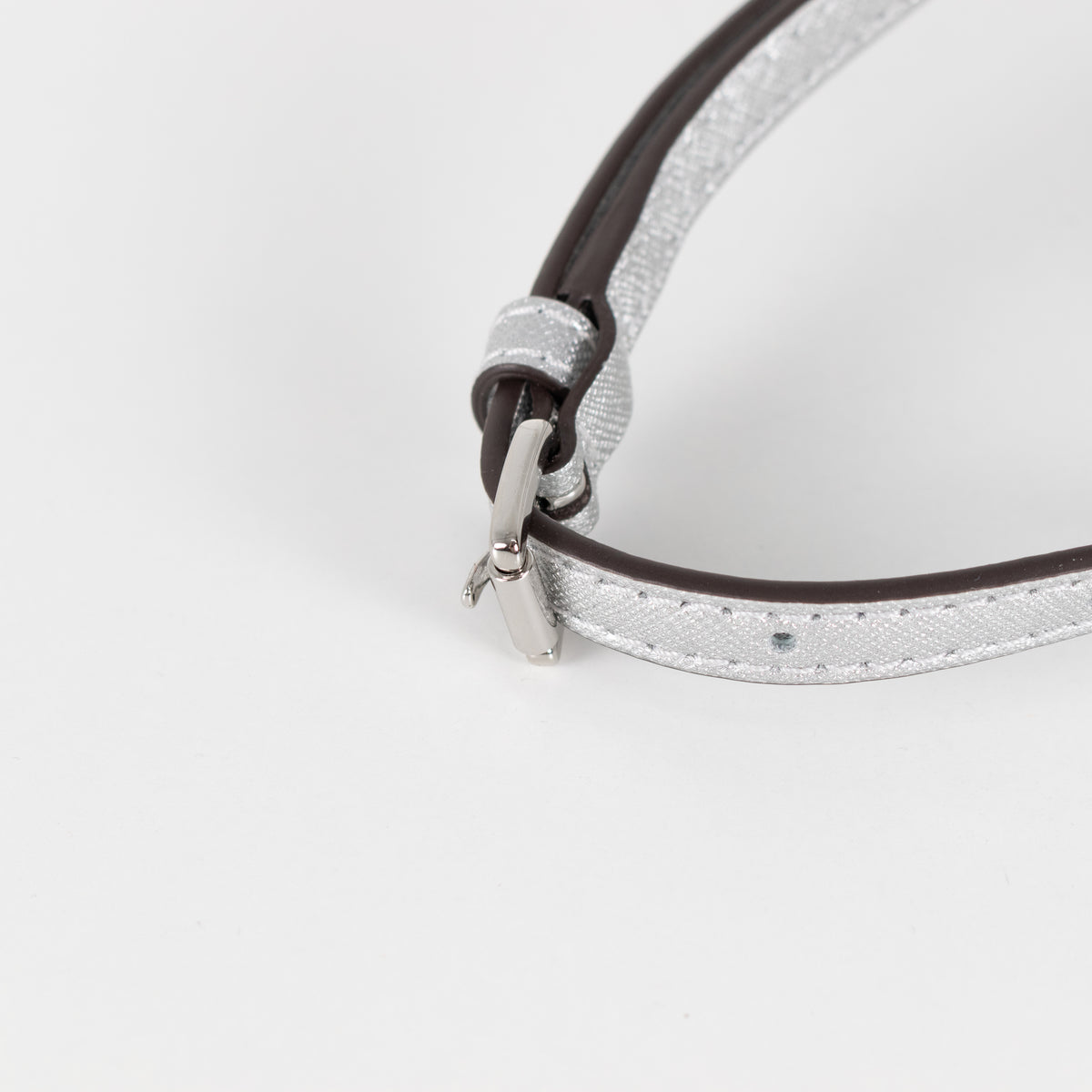 Michael Kors Silver Chelsea Saffiano Leather Convertable Crossbody Bag