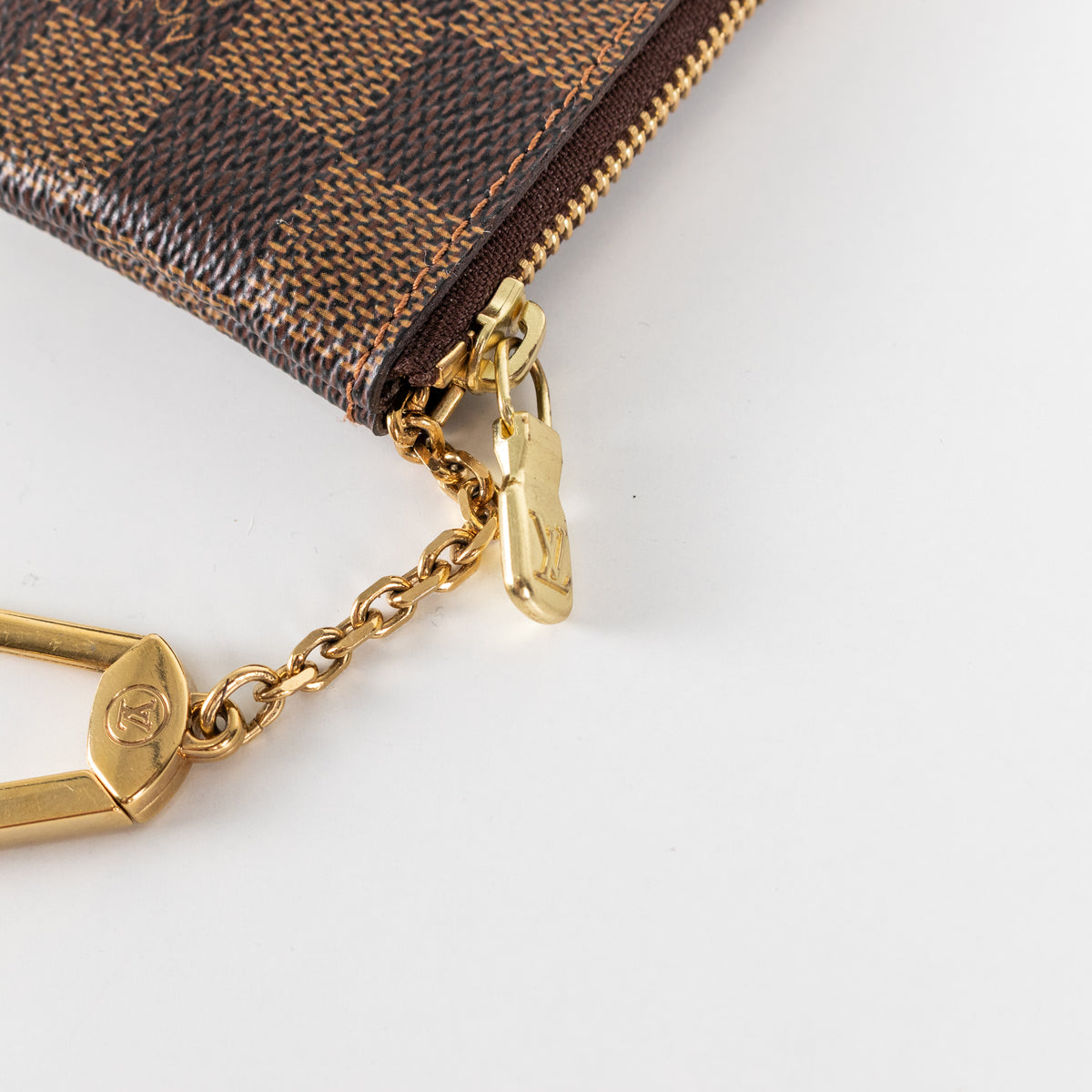 Louis Vuitton Brown Damier Ebene Canvas Key Pouch
