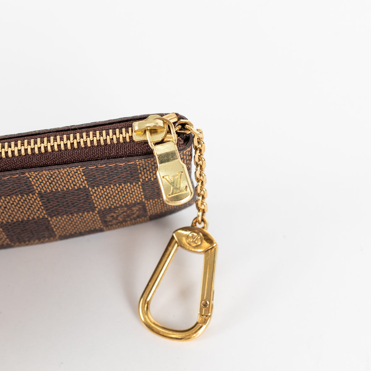 Louis Vuitton Brown Damier Ebene Canvas Key Pouch