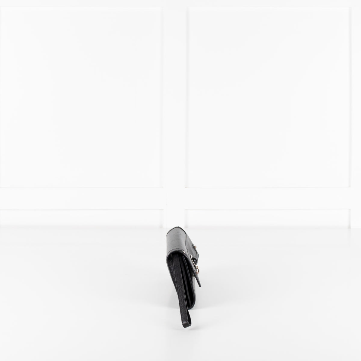 Salvatore Ferragamo Black Gancini Black Wallet