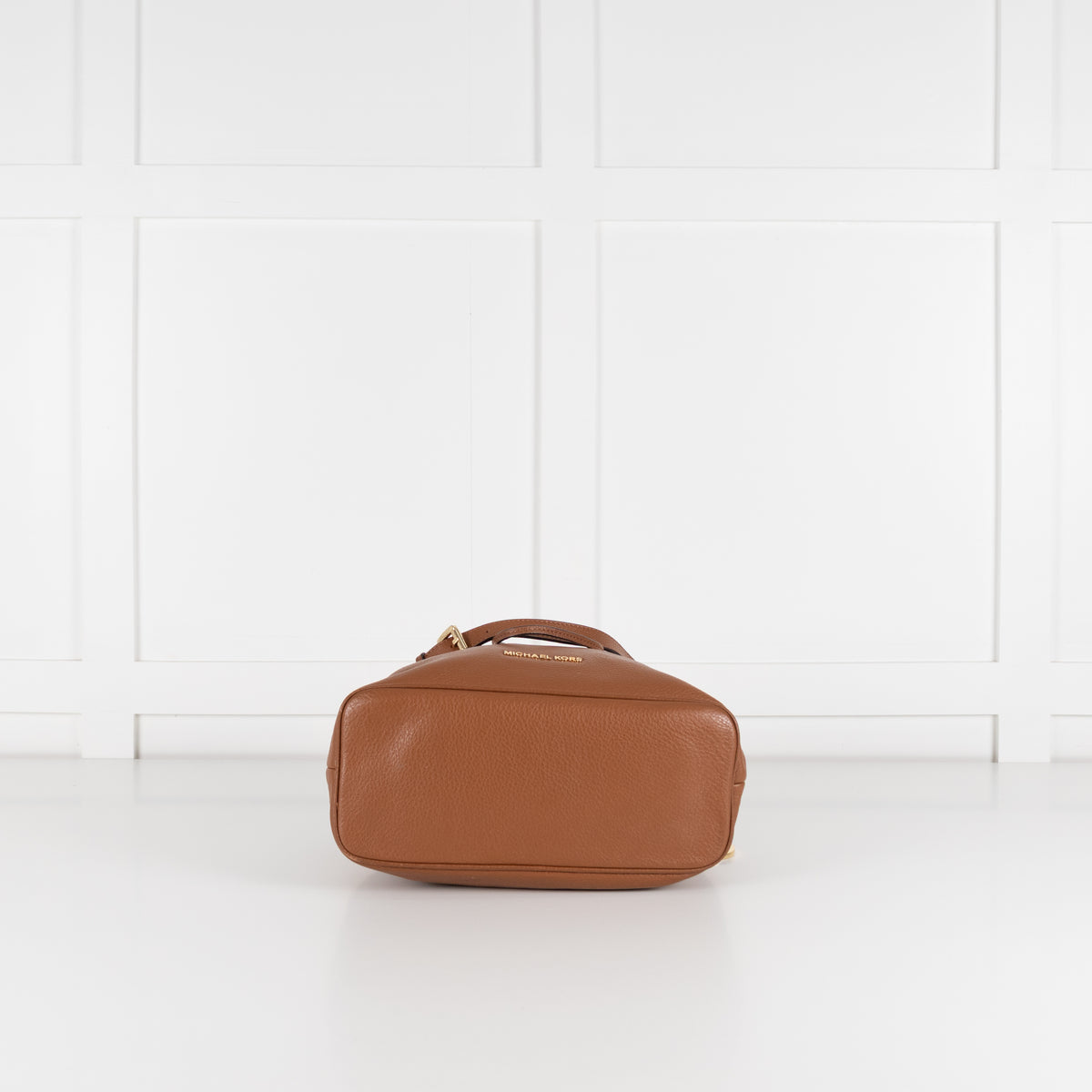 Michael Kors Jules Tan Leather Drawstring Shoulder Bag