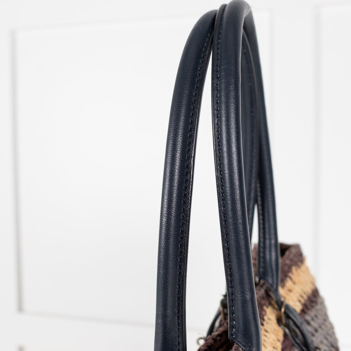 Balenciaga Multicolour Raffia Panier Tote Bag