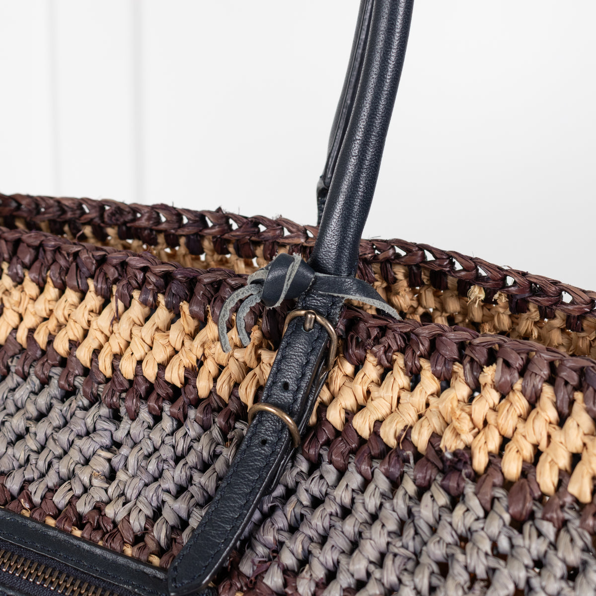 Balenciaga Multicolour Raffia Panier Tote Bag
