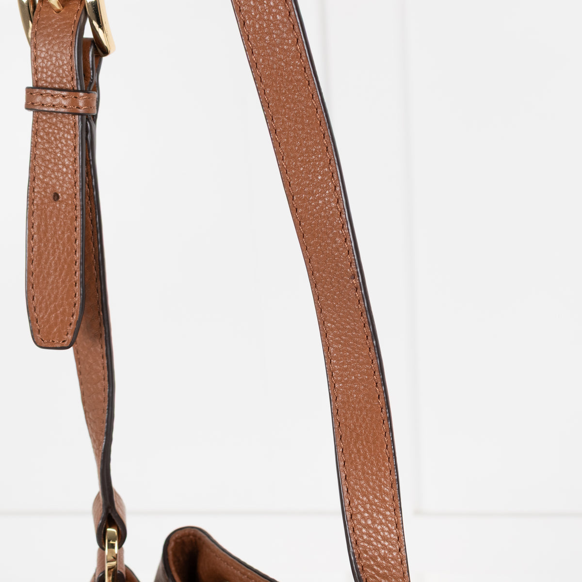 Michael Kors Jules Tan Leather Drawstring Shoulder Bag