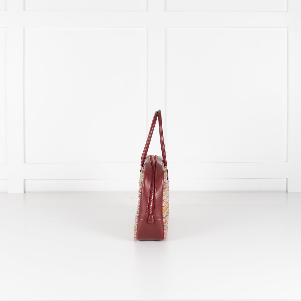 Hermes Burgundy Plume Vibrato 28 Handbag