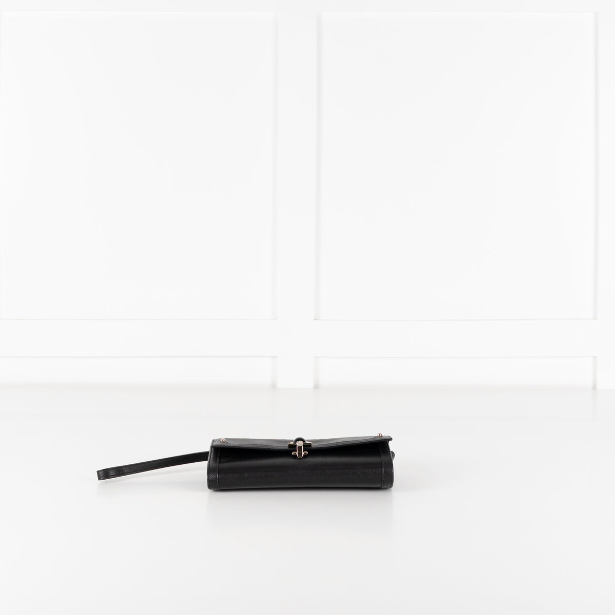 Salvatore Ferragamo Black Gancini Black Wallet