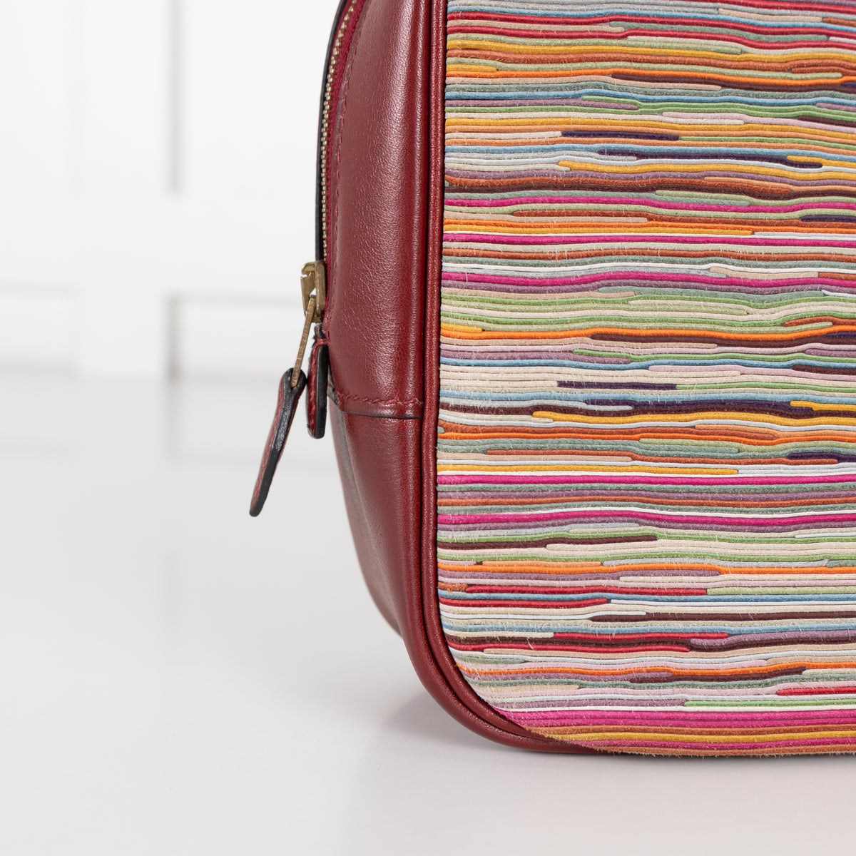 Hermes Burgundy Plume Vibrato 28 Handbag