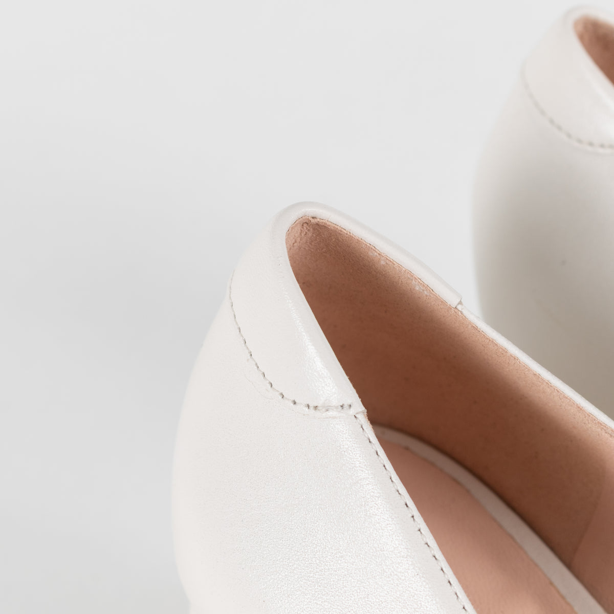 Kate Spade Cream Leather Gold Buckle Block Heeled Loafers