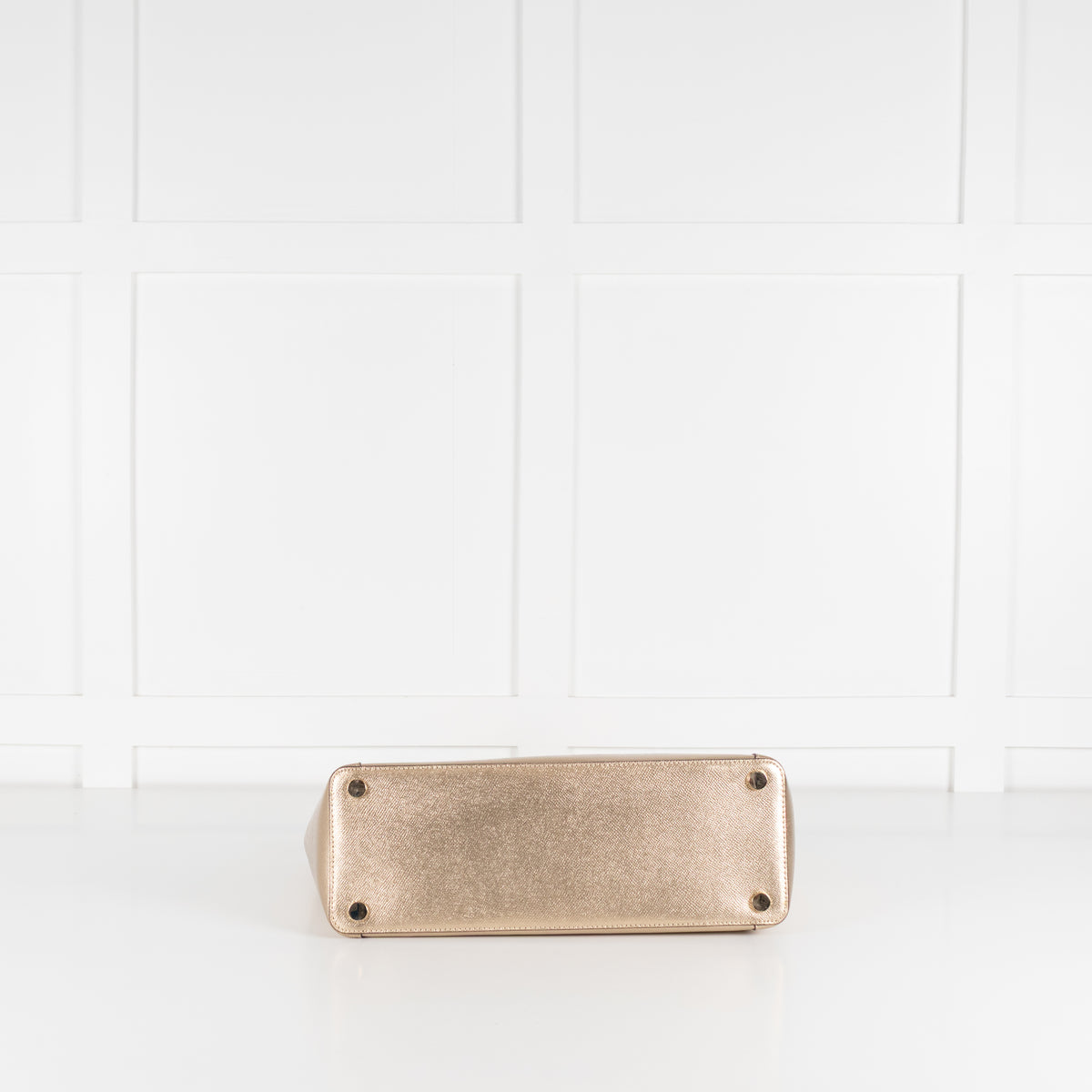 Michael Kors Gold Maddie Crossgrain Tote
