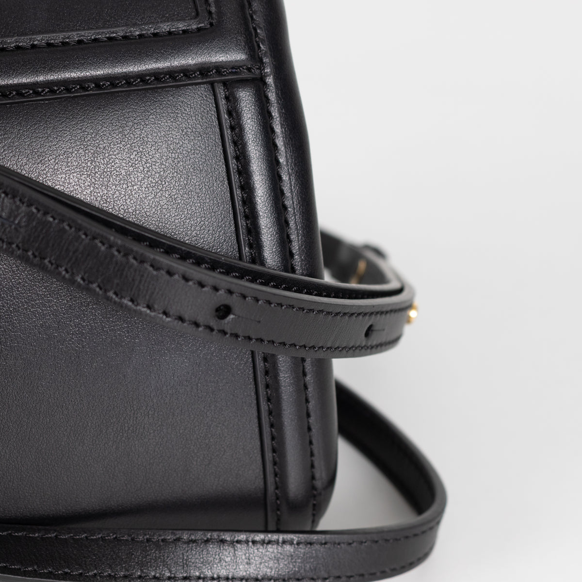DeMellier Black Paris Small Handbag with Top Handle and Crossbody