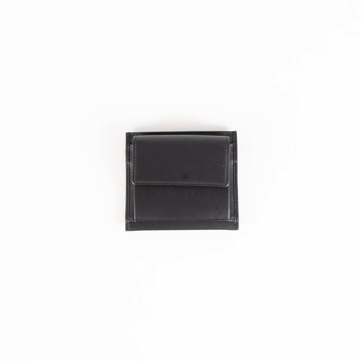 Montblanc Black Leather Card Holder With Coin Case