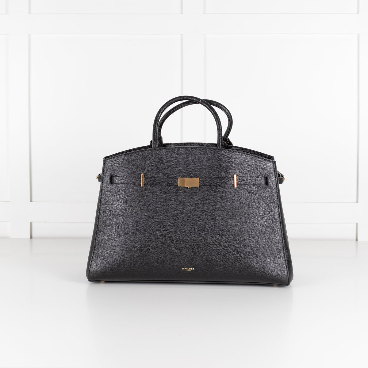 DeMellier The Hudson Black Leather Tote