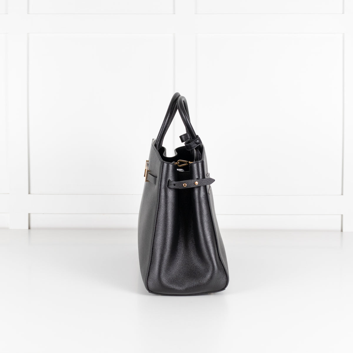 DeMellier The Hudson Black Leather Tote
