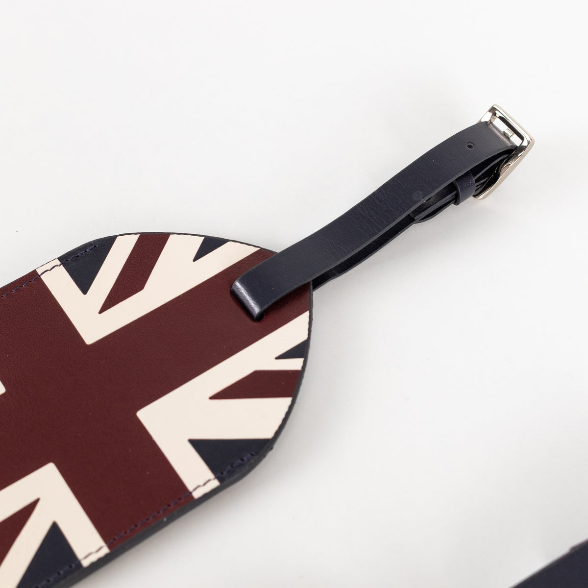 Aspinal of London Union Jack Leather Luggage Tags