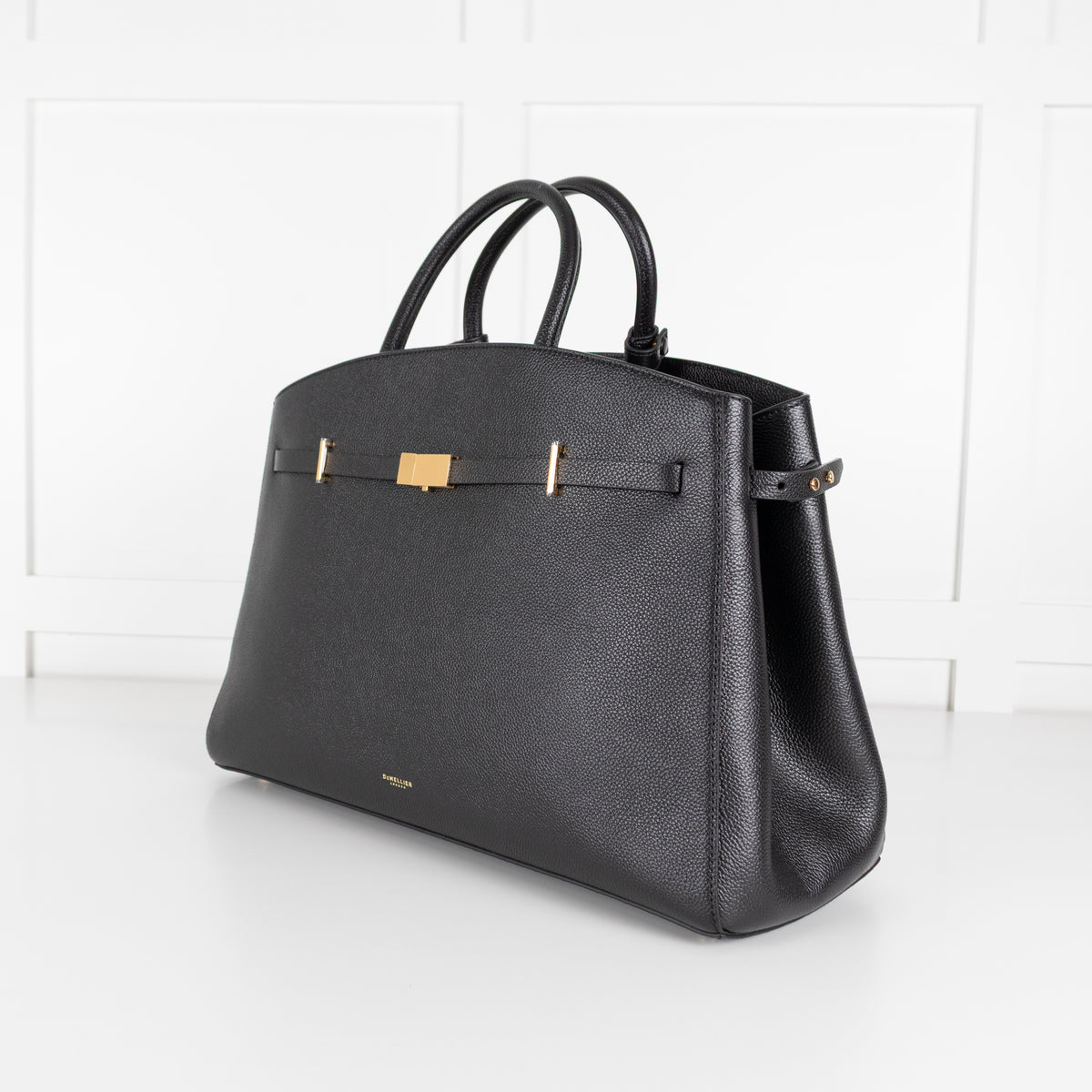 DeMellier The Hudson Black Leather Tote