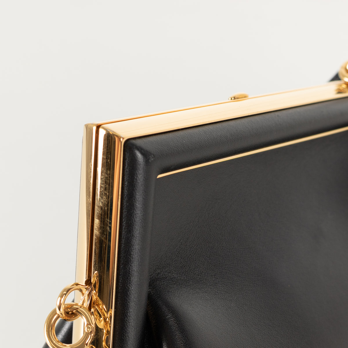 Fendi Black Leather Fendi First Crossbody Bag