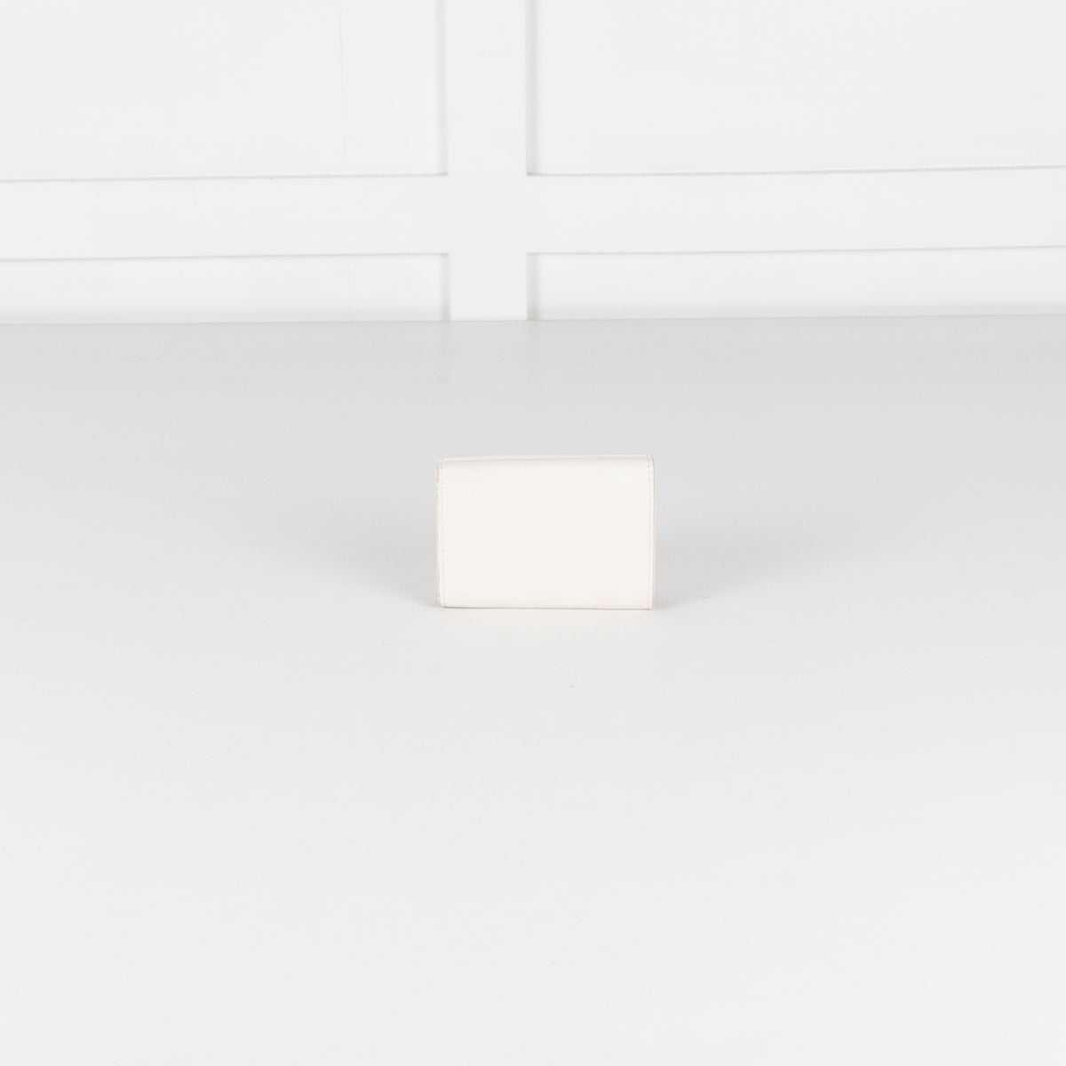 Balenciaga White Tri Fold Wallet