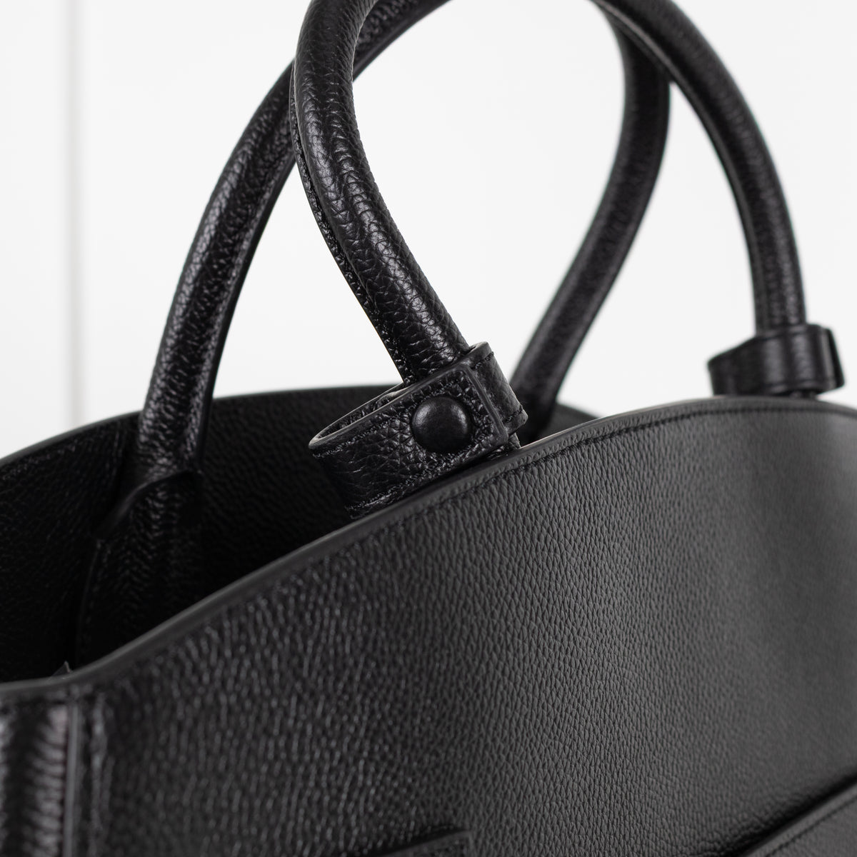 DeMellier The Hudson Black Leather Tote